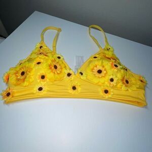 Festival Boho Sunflower Crop Top